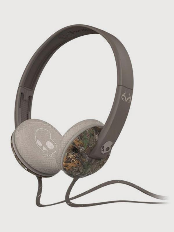 Sluchátka Skullcandy SC UPPROCK REAL TREE/DARK TAN/TAN mic1 ass Šedá