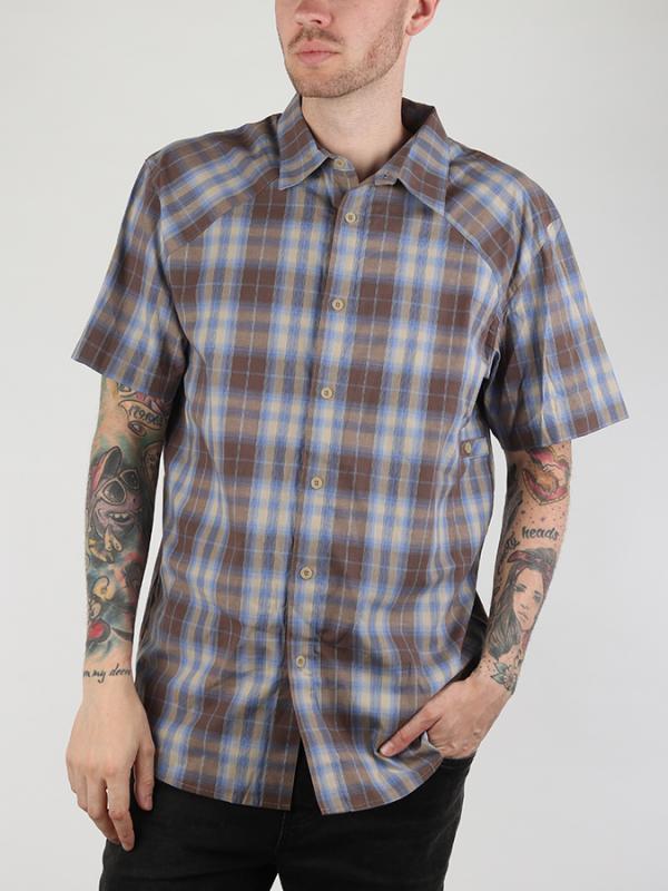 Košile Nike PLAID WOVEN SHIRT Šedá
