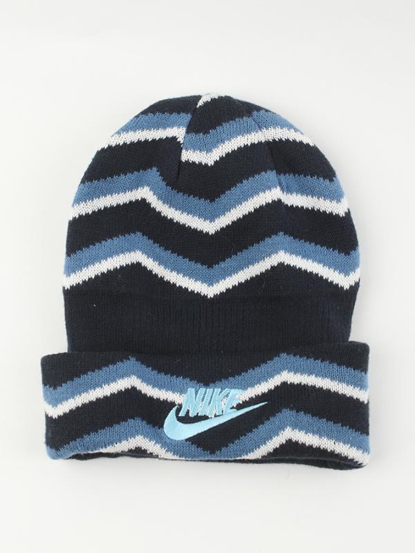 Čepice Nike KID\'S BROKEN LINES BEANIE Černá