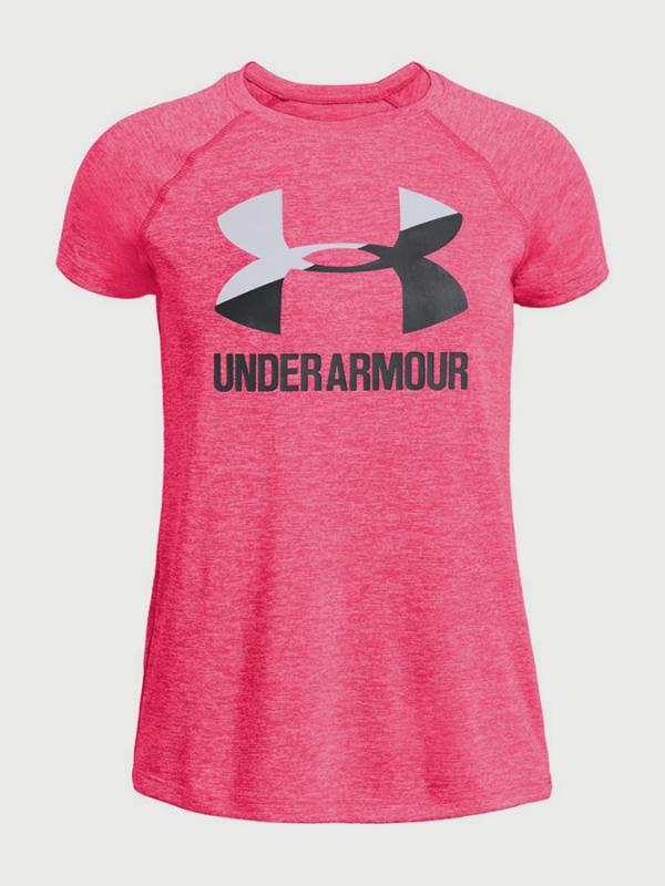 Tričko Under Armour Big Logo Tee Novelty SS Růžová