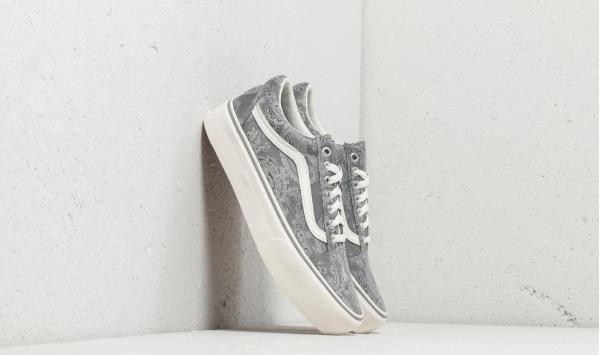 Vans Old Skool Platform (Satin Paisley) Gray/ Snow