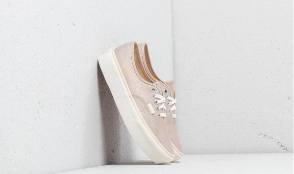 Vans Authentic Platform (Satin Paisley) Nude/ Snow