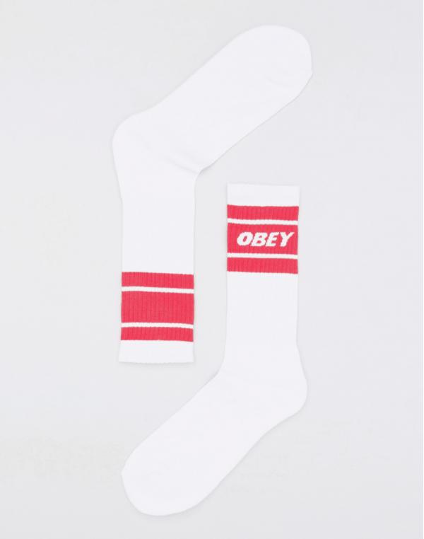 Obey Cooper II White / Coral Pink