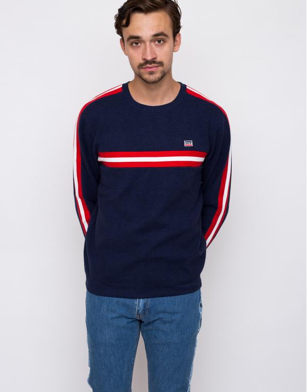 Levi´s® Crewneck Sport Sport Dress Blue / Aura Orange / Marshmallow S