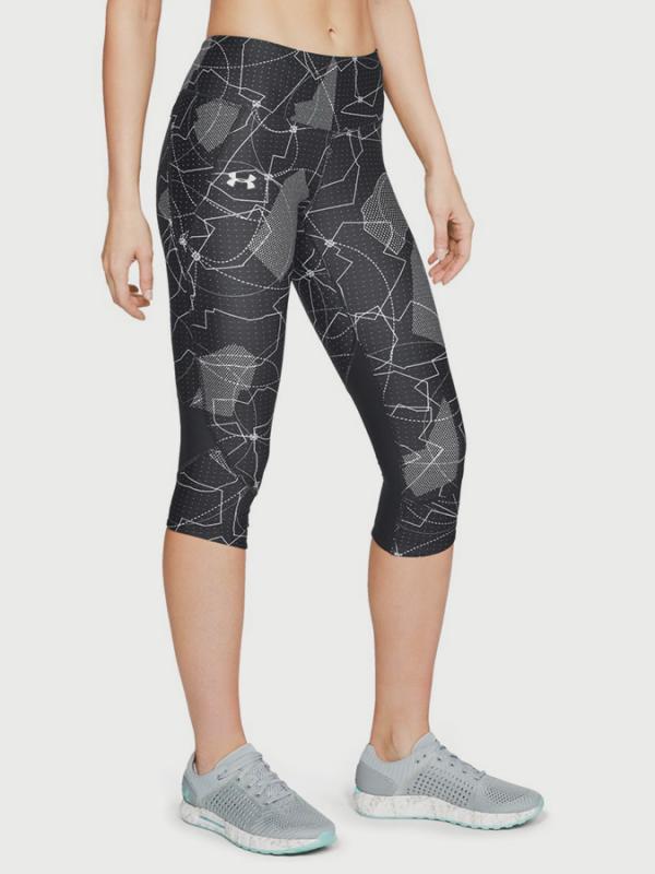 Kompresní legíny Under Armour Fly Fast Printed Capri Černá