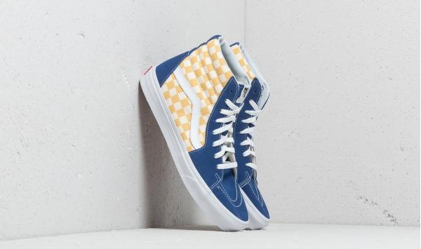 Vans Sk8-Hi (Bmx Checkerboard) True Blue/ Yellow