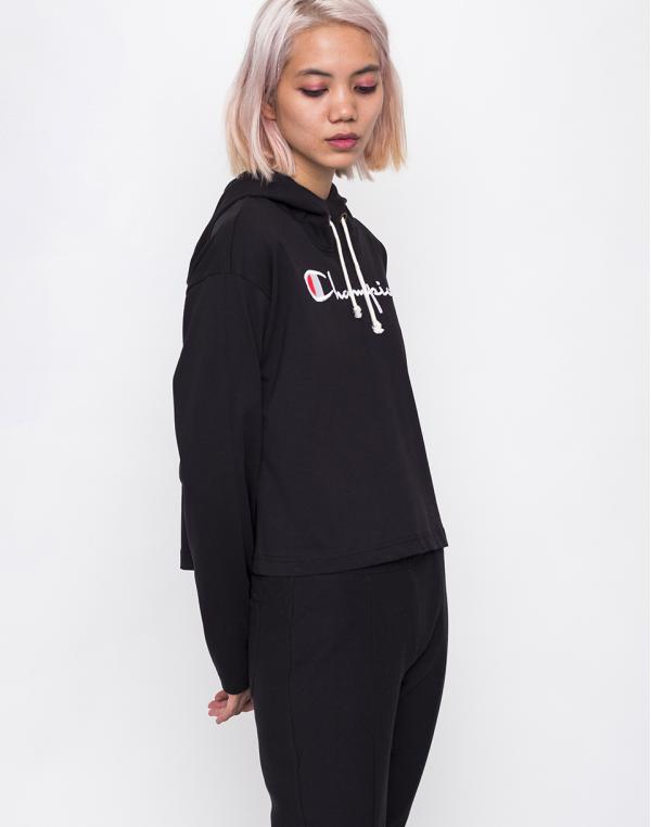 Champion Hooded Crop Top NBK M