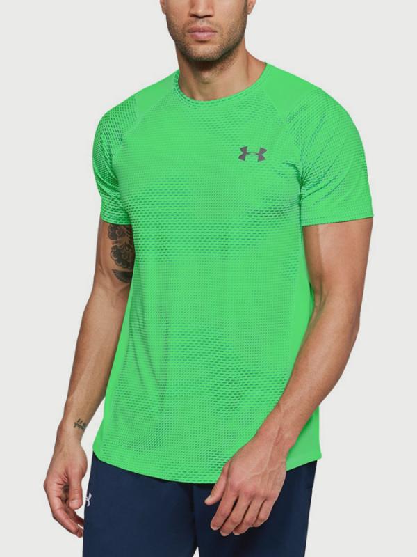 Tričko Under Armour Raid 2.0 SS Left Chest Zelená