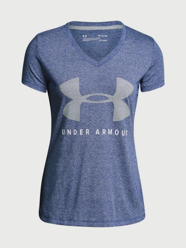 Tričko Under Armour Tborne Train Grph Twist SSv Modrá