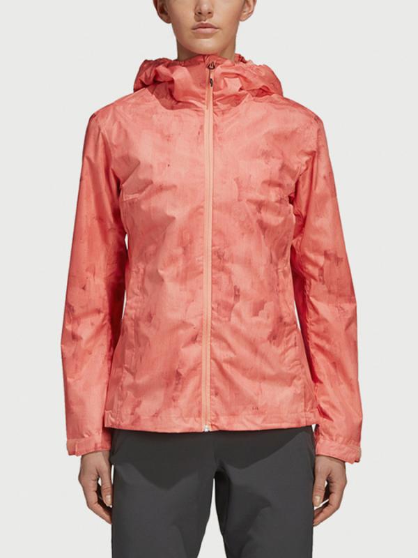 Bunda adidas Performance W Wandertag Aop Oranžová