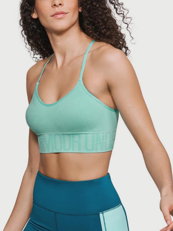 Kompresní podprsenka Under Armour Seamless Ombre Novelty Zelená
