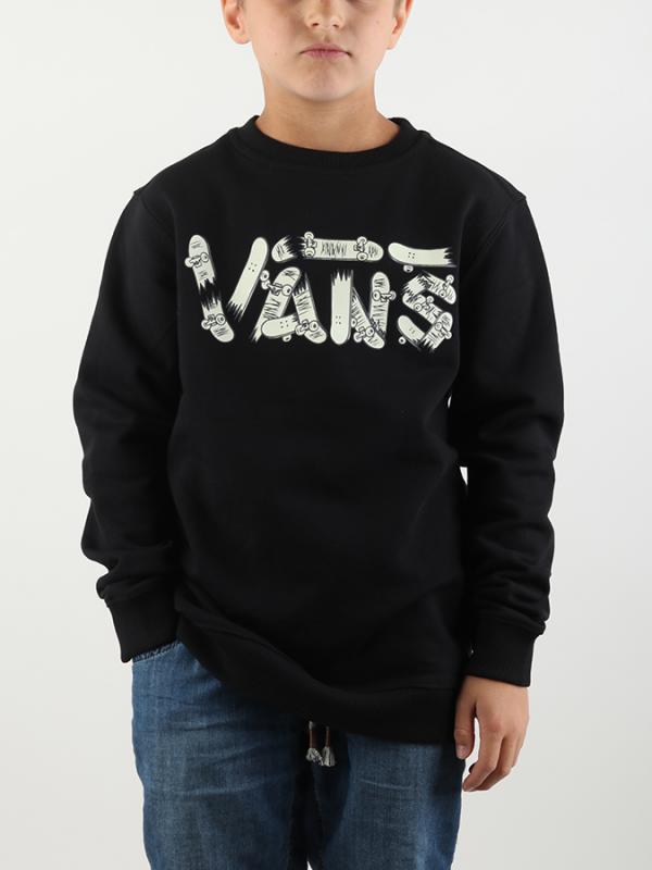 Mikina Vans By Focus Crew B Black (Glow) Černá