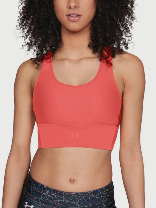 Kompresní podprsenka Under Armour Crossback Clutch Bra Oranžová