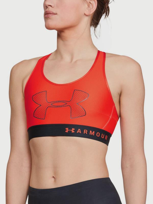 Podprsenka Under Armour Mid Graphic Červená