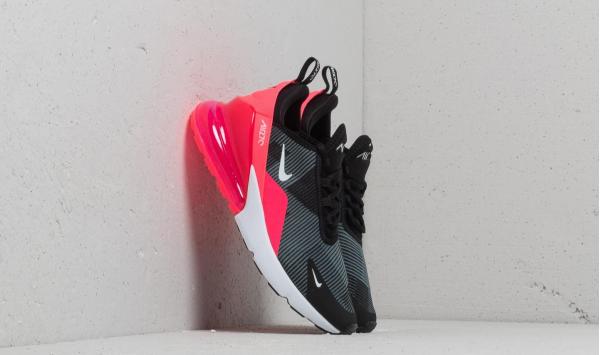 Nike Air Max 270 Knit Jacquard (GS) Black/ White-Racer Pink