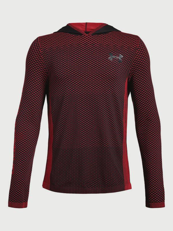 Tričko Under Armour Seamless Hoody Červená