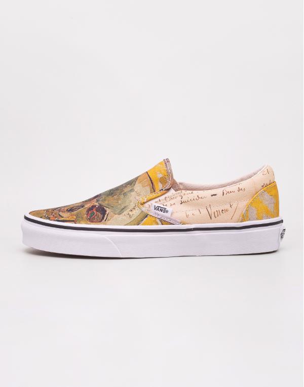 Vans Van Gogh Classic Slip-On Skull / True White 38