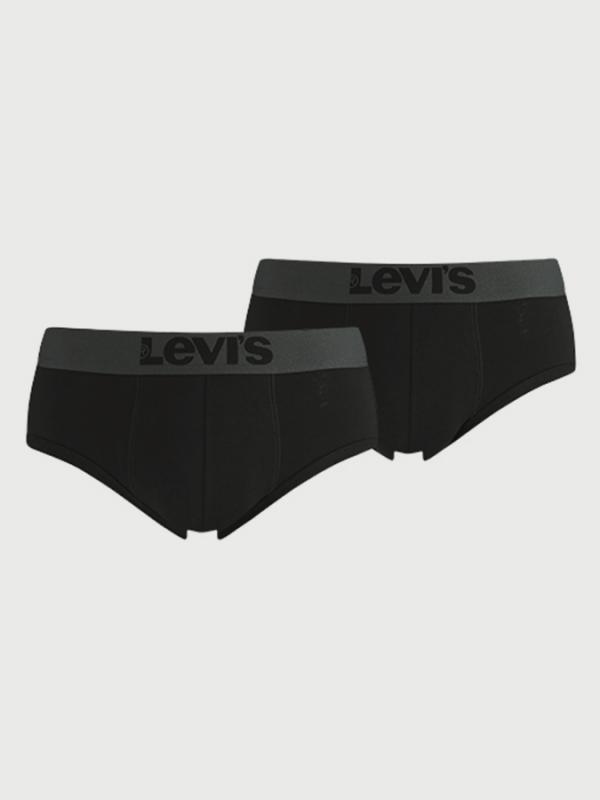 Slipy LEVI'S 200Sf Brief 2 Pack Černá