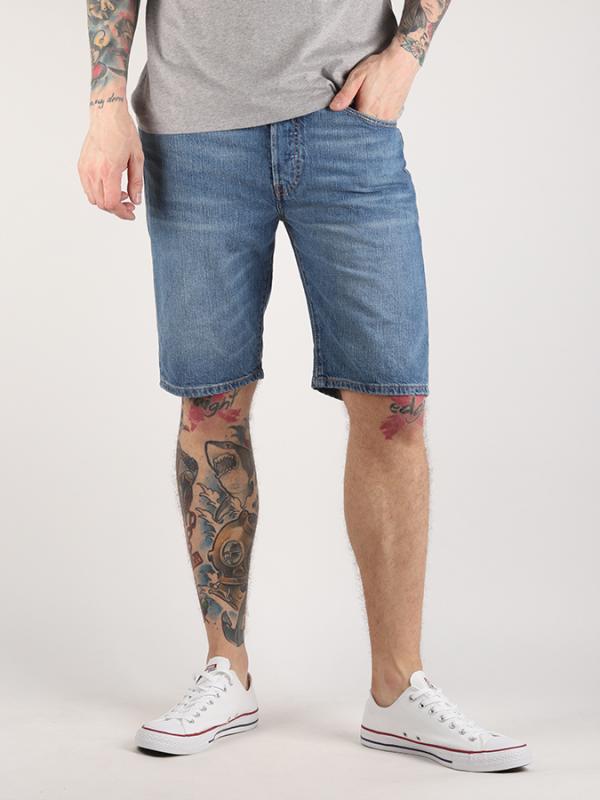 Kraťasy LEVI'S 501 Hemmed Short Loving Sound Ltwt Sho Modrá