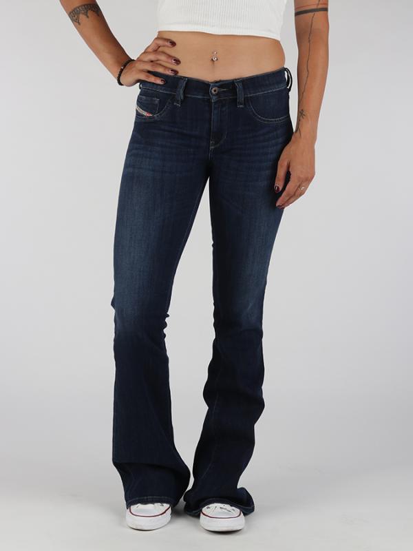 Džíny Diesel LIVIER-FLARE L.32 PANTALONI Modrá