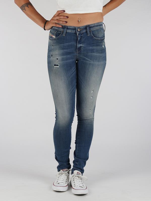 Džíny Diesel SKINZEE L.32 PANTALONI Modrá