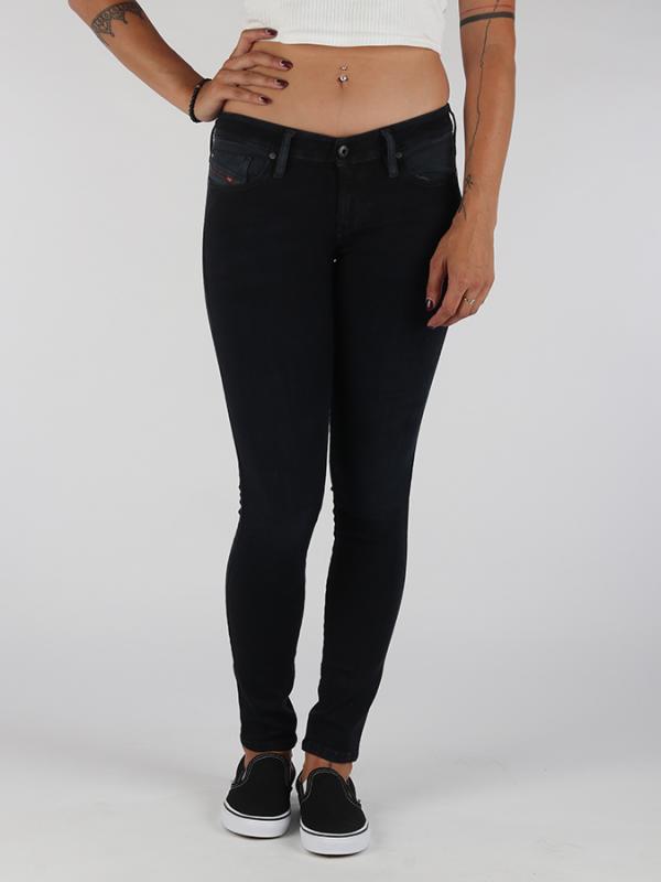Džíny Diesel SKINZEE-LOW L.30 PANTALONI Černá