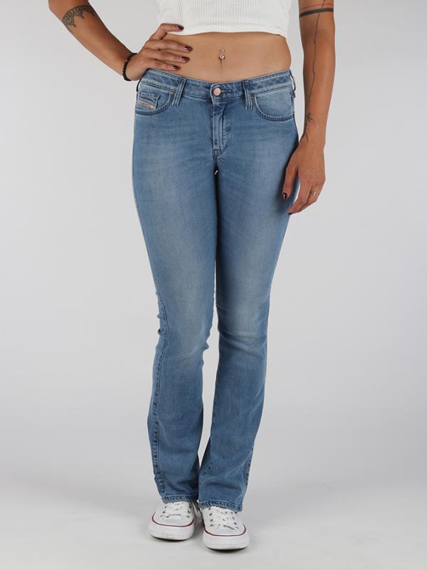 Džíny Diesel DORIS-B L.30 PANTALONI Modrá