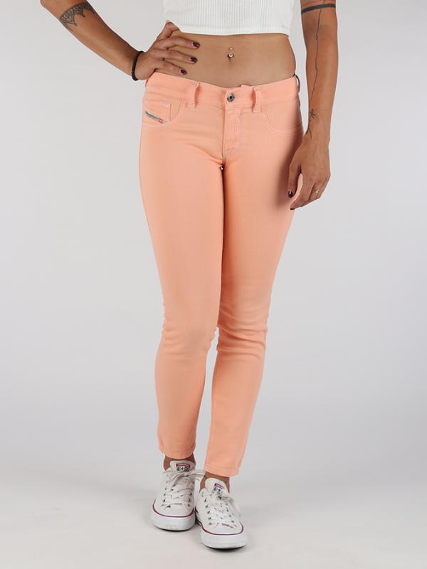 Džíny Diesel LIVIER-ANKLE PANTALONI Oranžová