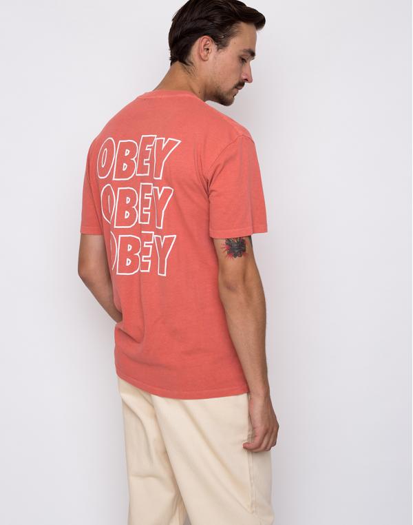 Obey Jumble Lo - Fi Dusty Dark Rose XL