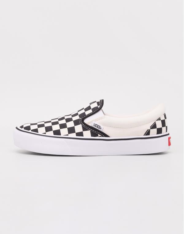 Vans Slip-On Lite (Checkerboard) Black/ Classic White 36