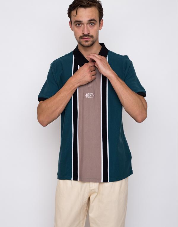 Obey Storm Polo Pine Multi XL