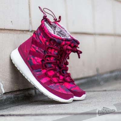 WMNS Roshe One Hi Print Deep Garnet/ Gym Red- Very Berry-SL