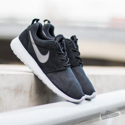Nike Roshe One Suede Black/ Metallic Dark Grey- Wolf Grey