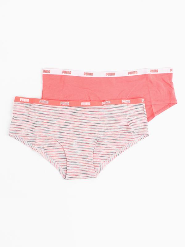 Kalhotky Puma Fluo Yarn Hipster 2 Pack Hang Barevná