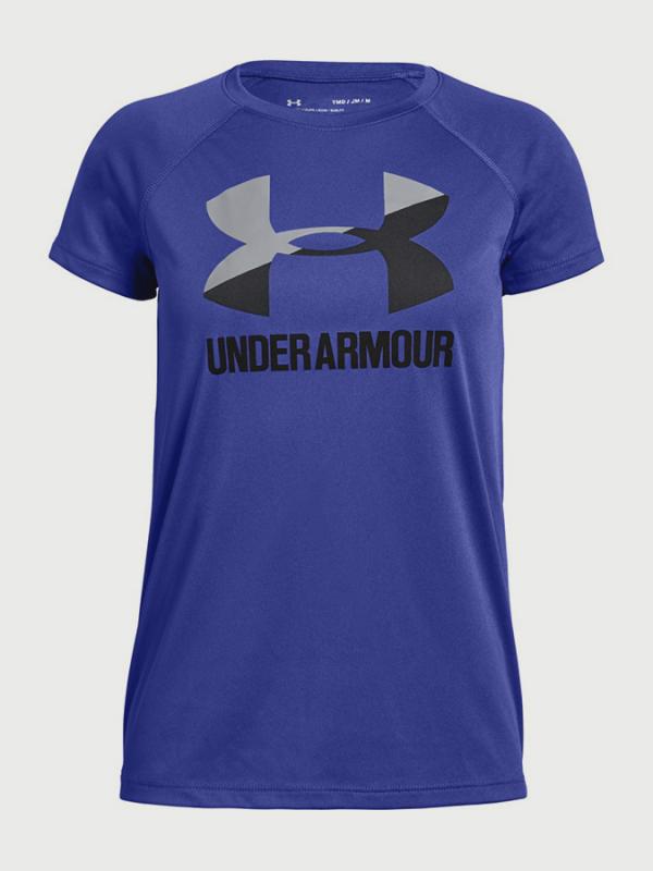 Tričko Under Armour Big Logo Tee Solid SS Fialová