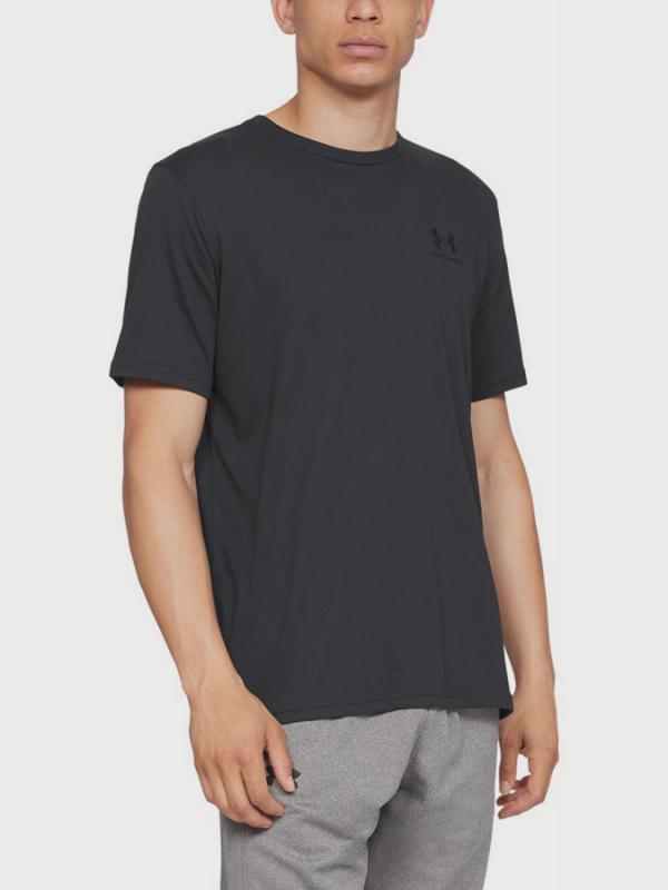 Tričko Under Armour Sportstyle Left Chest Ss Černá