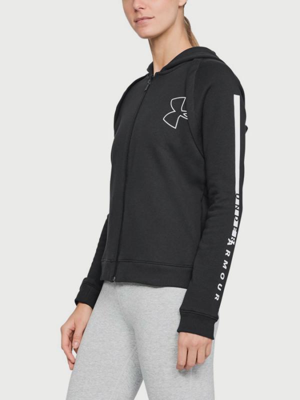 Mikina Under Armour Rival Fleece Fz Hoodie Černá