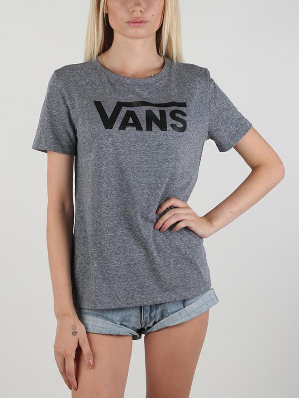 Tričko Vans Wm Flying V Crew Grey Heather Modrá