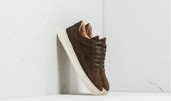 Filling Pieces Low Mondo Ripple Nardo Suede Army Green