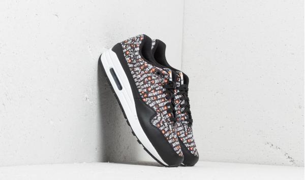 Nike Air Max 1 Premium Black/ White-Total Orange