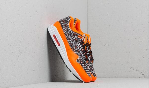 Nike Air Max 1 Premium Black/ Black-Total Orange-White