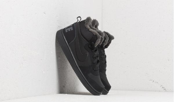 Nike Court Borough Mid Winter (GS) Black/ Black-Anthracite