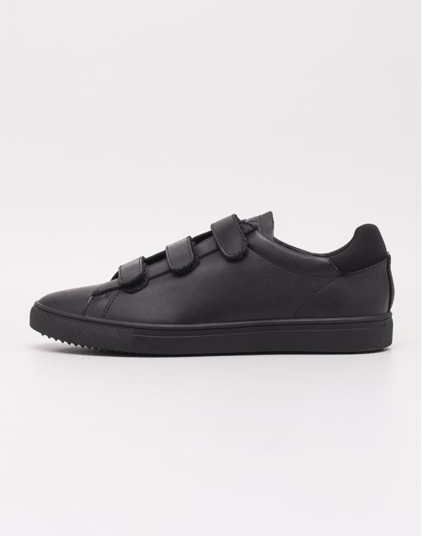 Clae Bradley Velcro Black Milled Tumbled Leather 42