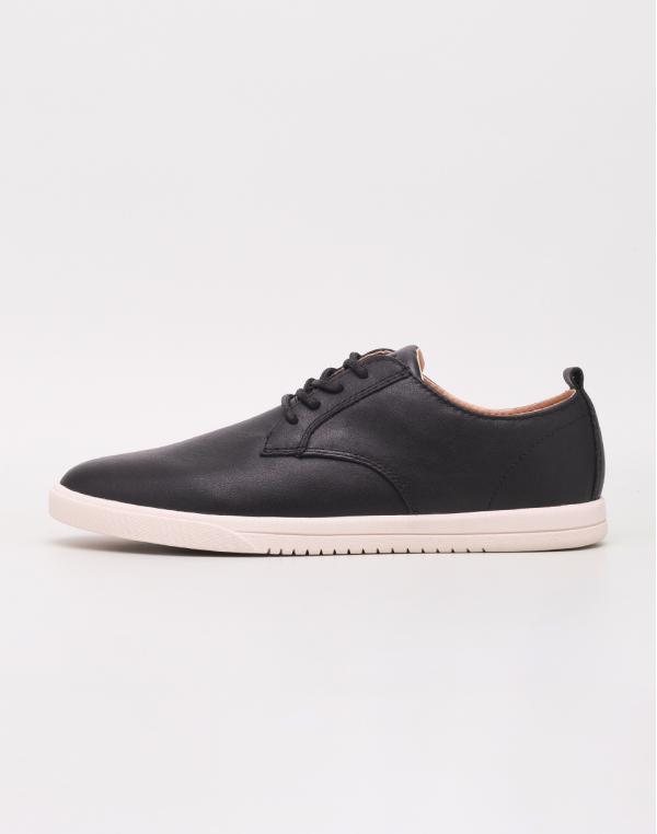 Clae Ellington Leather Black Milled Tumbled Leather 42
