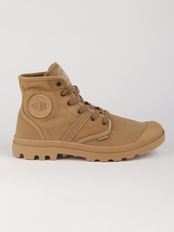 Boty Palladium Pallabrousse H-Woodlin/Honey Mustard Hnědá