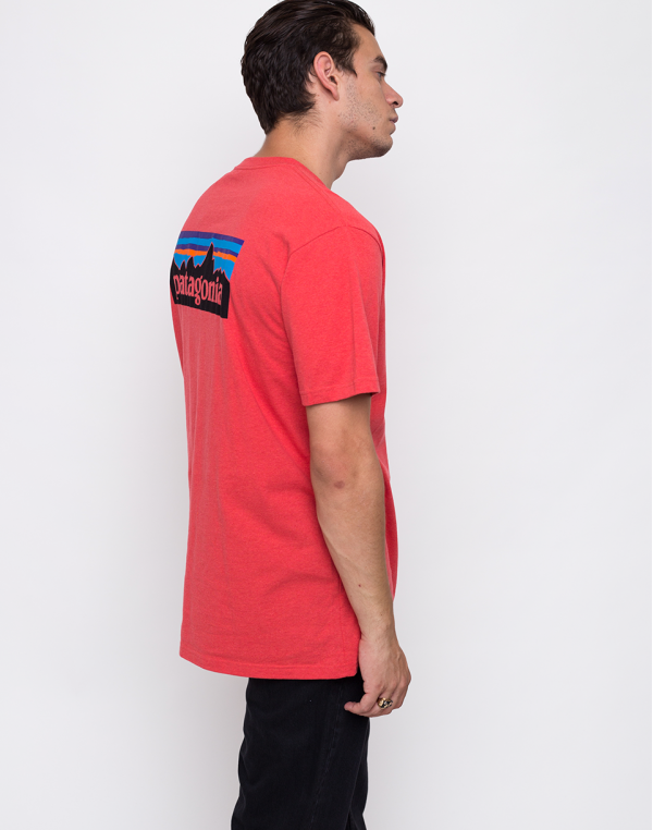 Patagonia P-6 Logo Responsibili-Tee Tomato S
