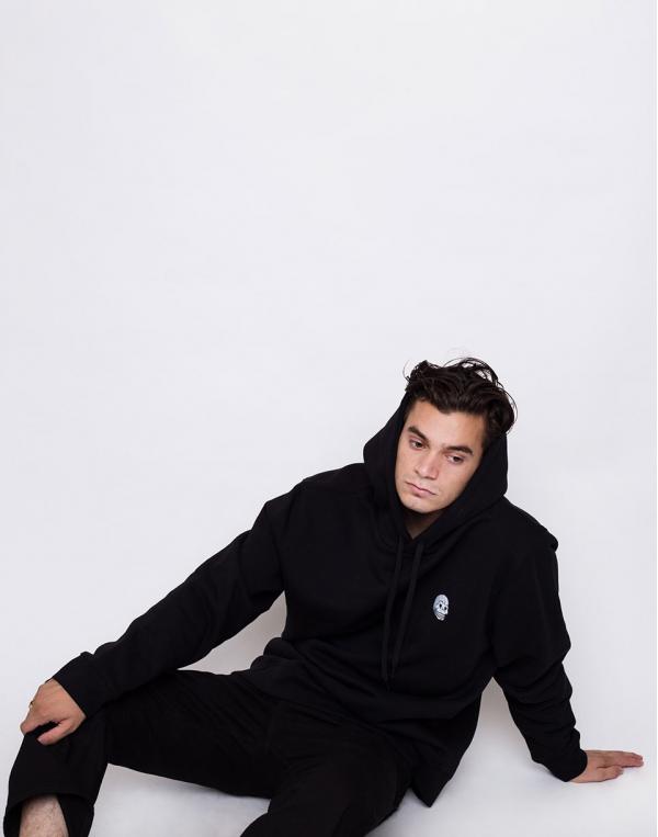 Cheap Monday Pullover Hood Skull Badge Black XL