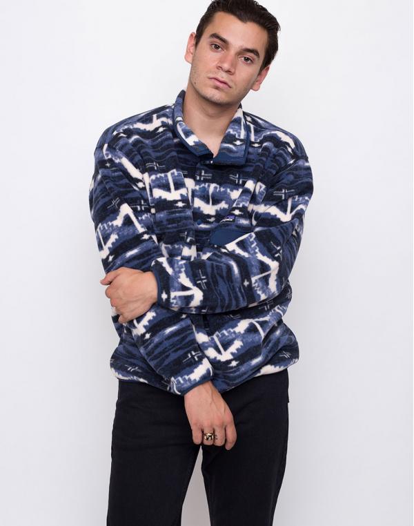 Patagonia Synchilla Snap-T Pullover Shepherd Knit: Stone Blue S
