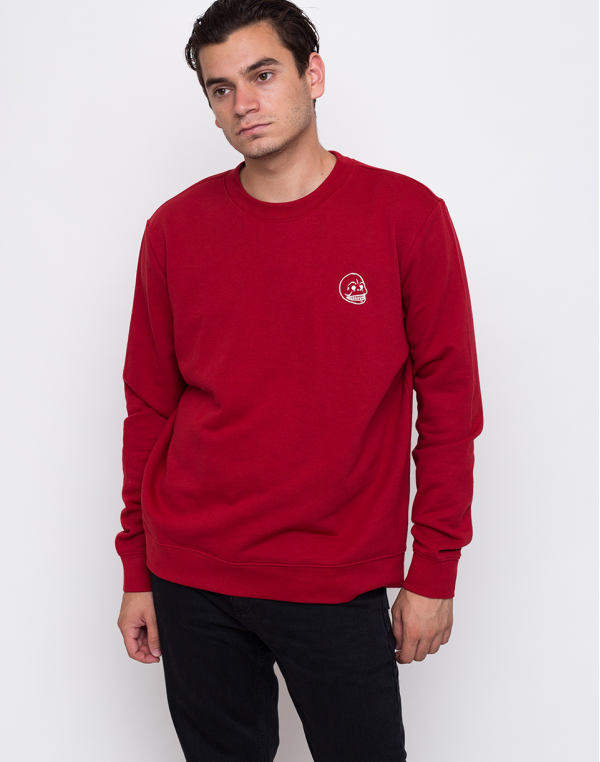 Cheap Monday Worth Sweat Tiny Skull Brilliant Red XL