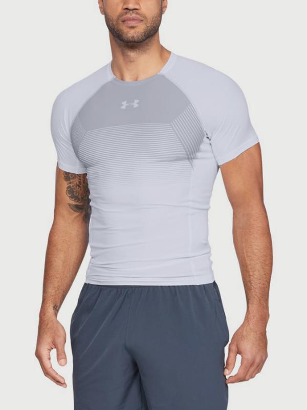 Kompresní tričko Under Armour Threadborne Vanish SS Comp Bílá